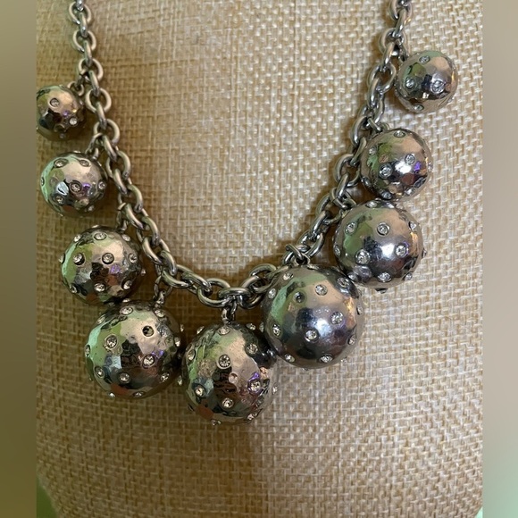 Elegant Brand New Talbots Silver Statement Necklace - Picture 4 of 12